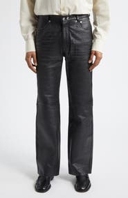 OUR LEGACY Carlson Cut Five-Pocket Leather Jeans
