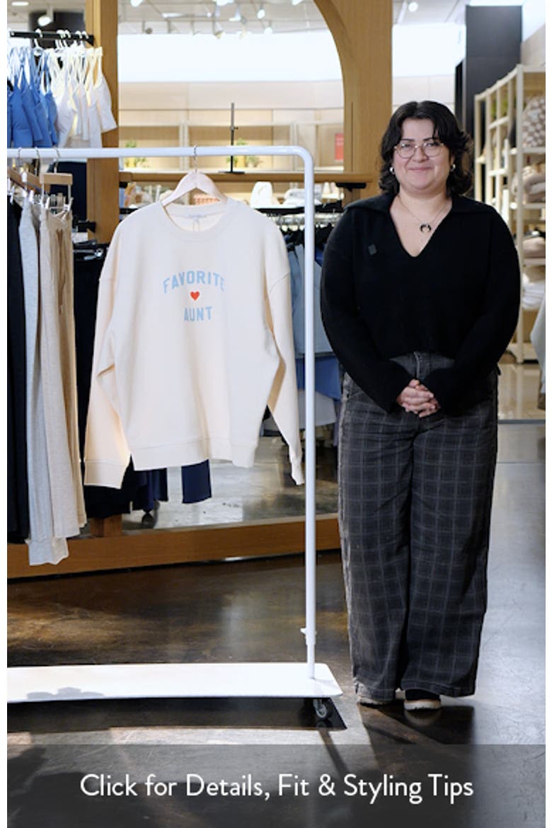 Favorite Aunt Graphic Sweatshirt video