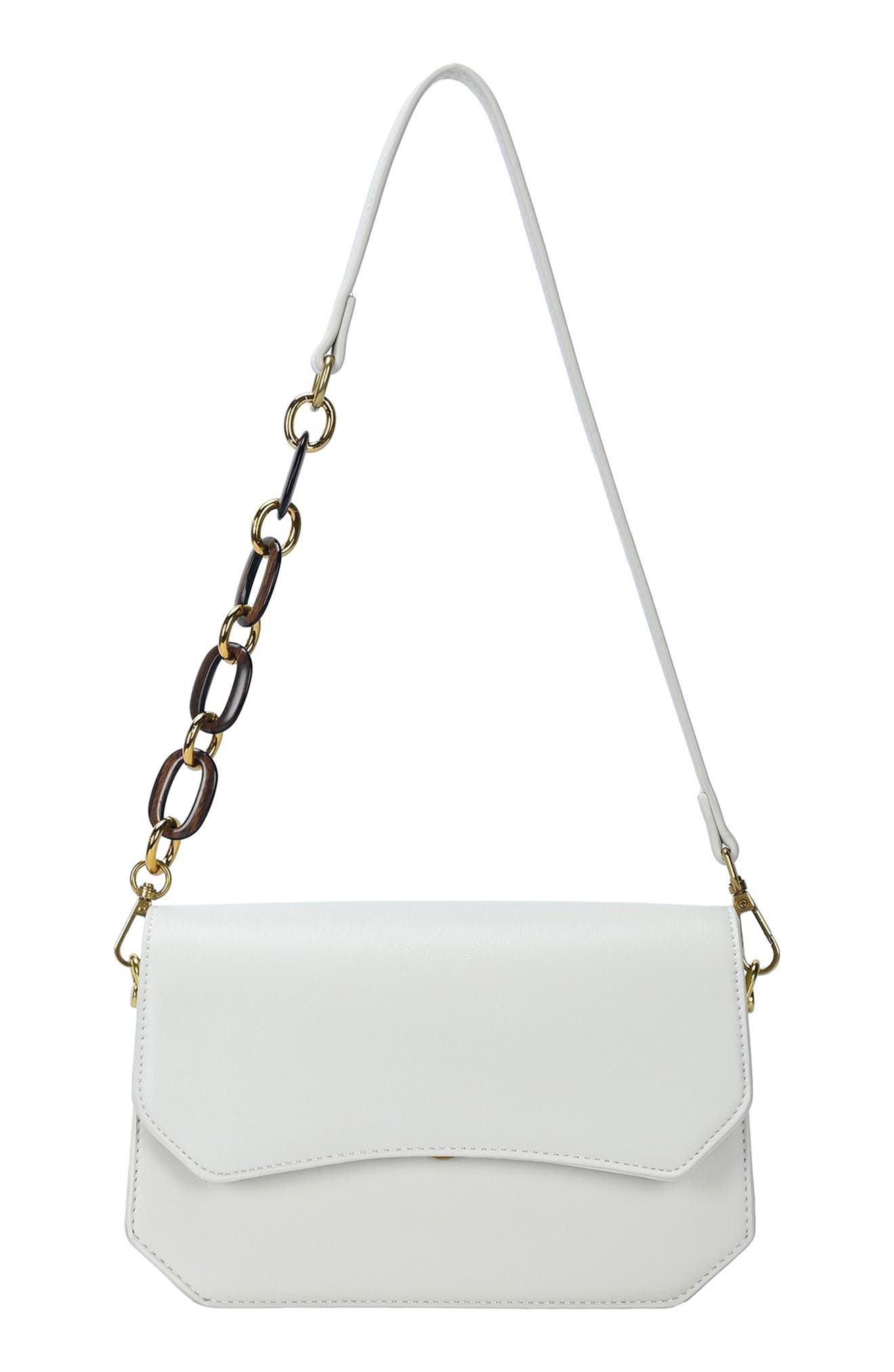 Miztique Flap Shoulder Bag, Main, color, Tofu