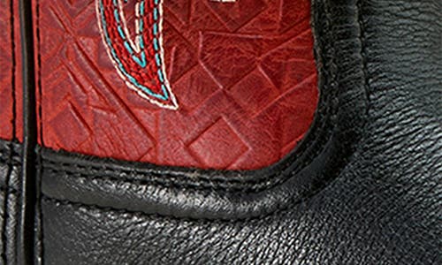 Ariat Round Up Wide Toe Stretch Western Boot In Red