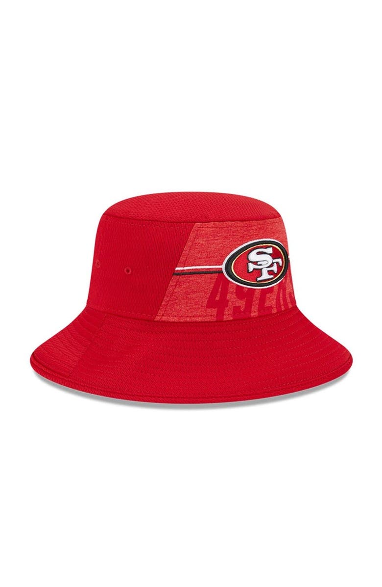 New Era Men's New Era Scarlet San Francisco 49ers 2023 NFL Training Camp Stretch Bucket Hat, Alternate, color,
