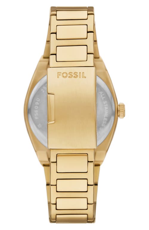 Fossil Men's Everett Green Dial Watch In Gold