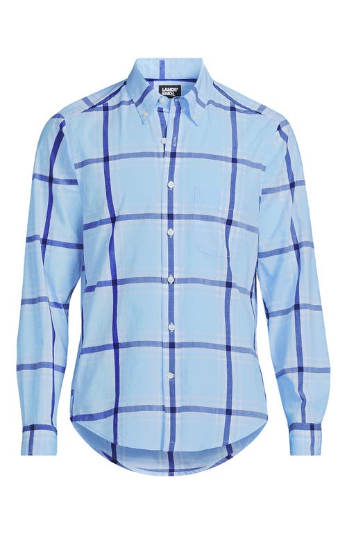 LANDS' END LANDS' END TRADITIONAL FIT ESSENTIAL LIGHTWEIGHT POPLIN SHIRT