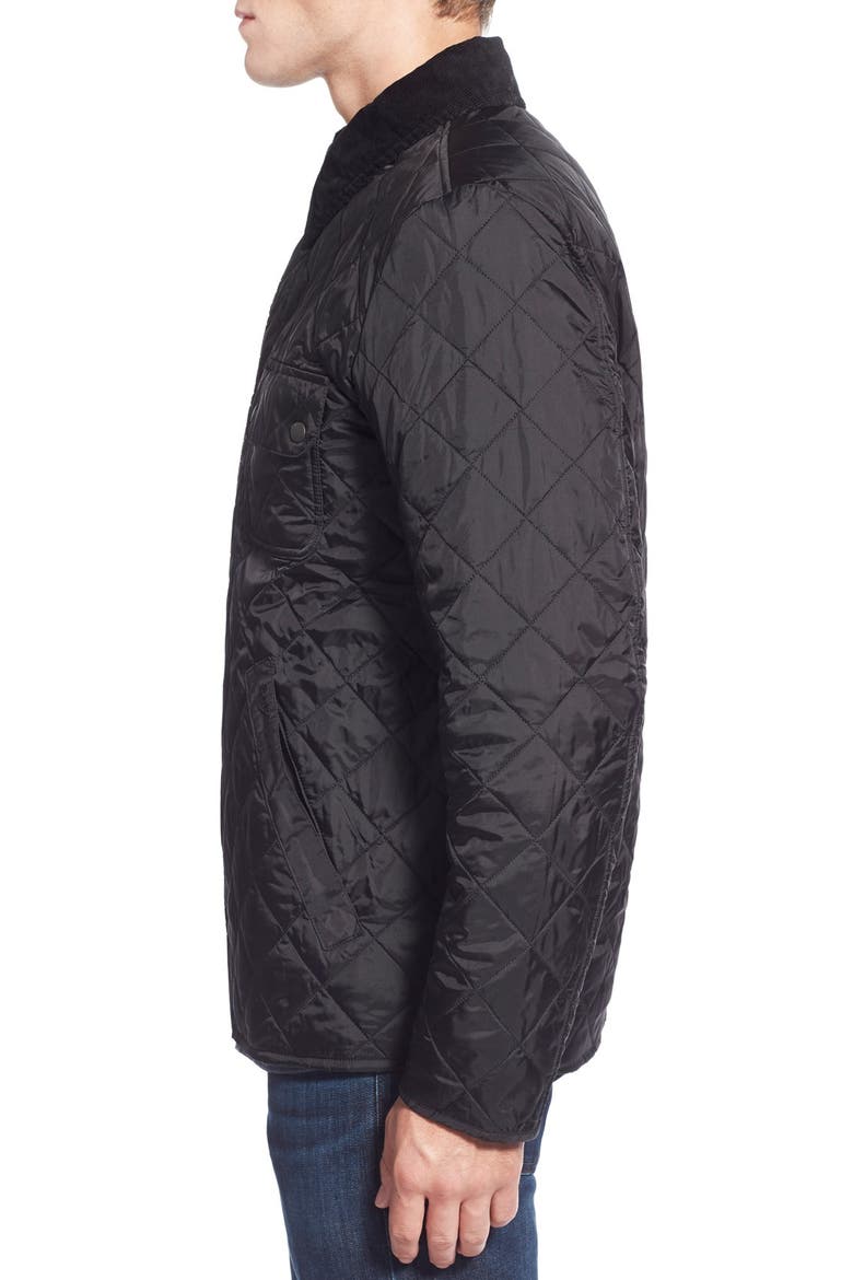Tinford Regular Fit Quilted Jacket, Alternate, color, BLACK