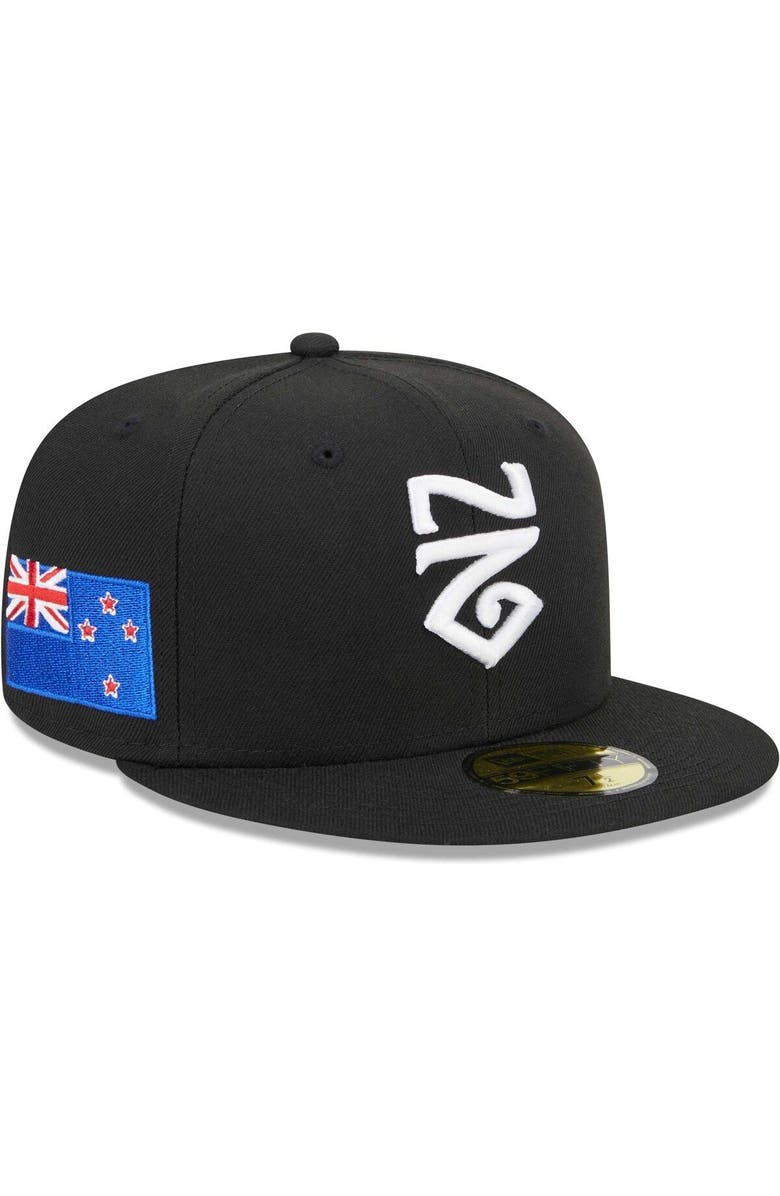 New Era Men's New Era  Black New Zealand Baseball 2023 World Baseball Classic 59FIFTY Fitted Hat, Main, color, 