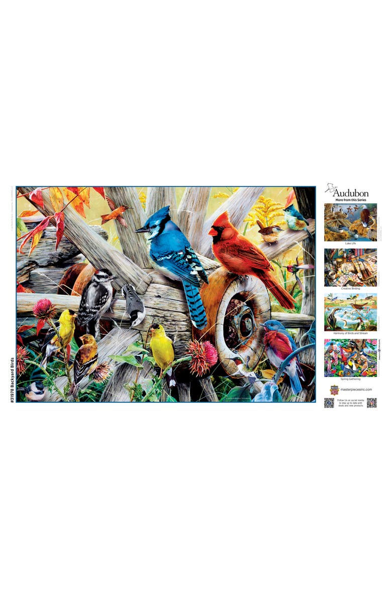 Backyard Birds 1000 Piece Jigsaw Puzzle, Alternate, color, Multicolor