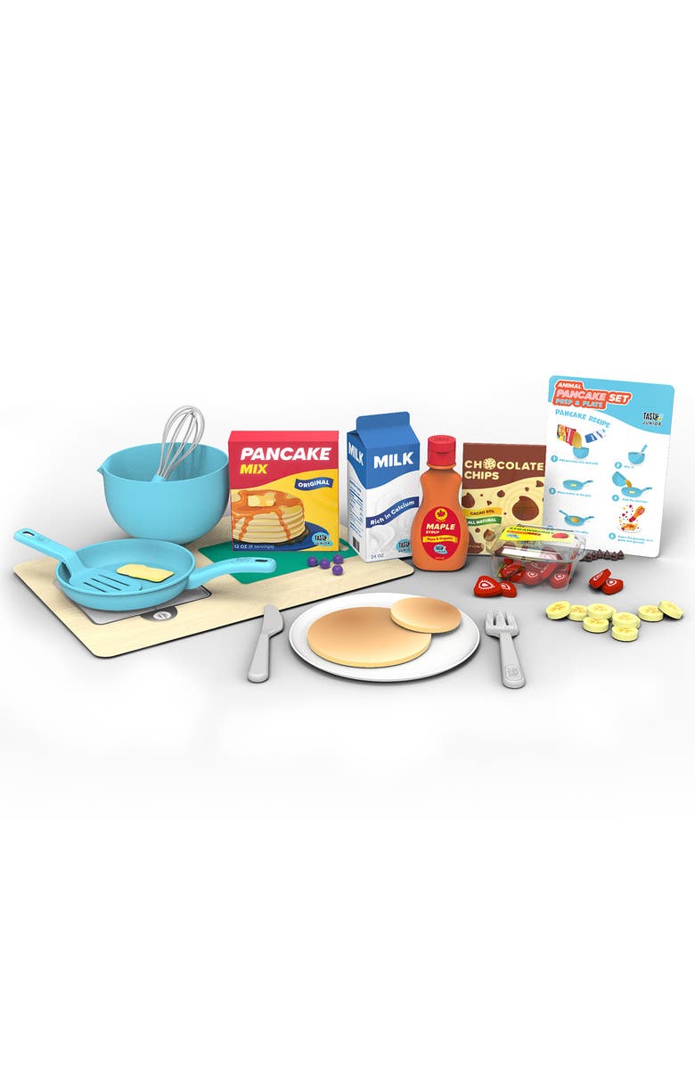 Tasty Junior Prep 'N' Plate Pancake Playset, Main, color, Turquoise