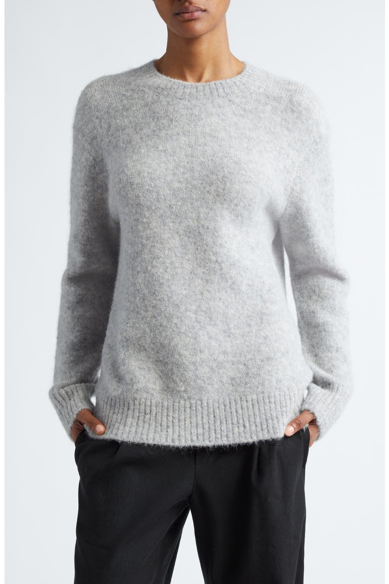 Alpaca Blend Tunic Sweater, Main, color, SILVERSTONE