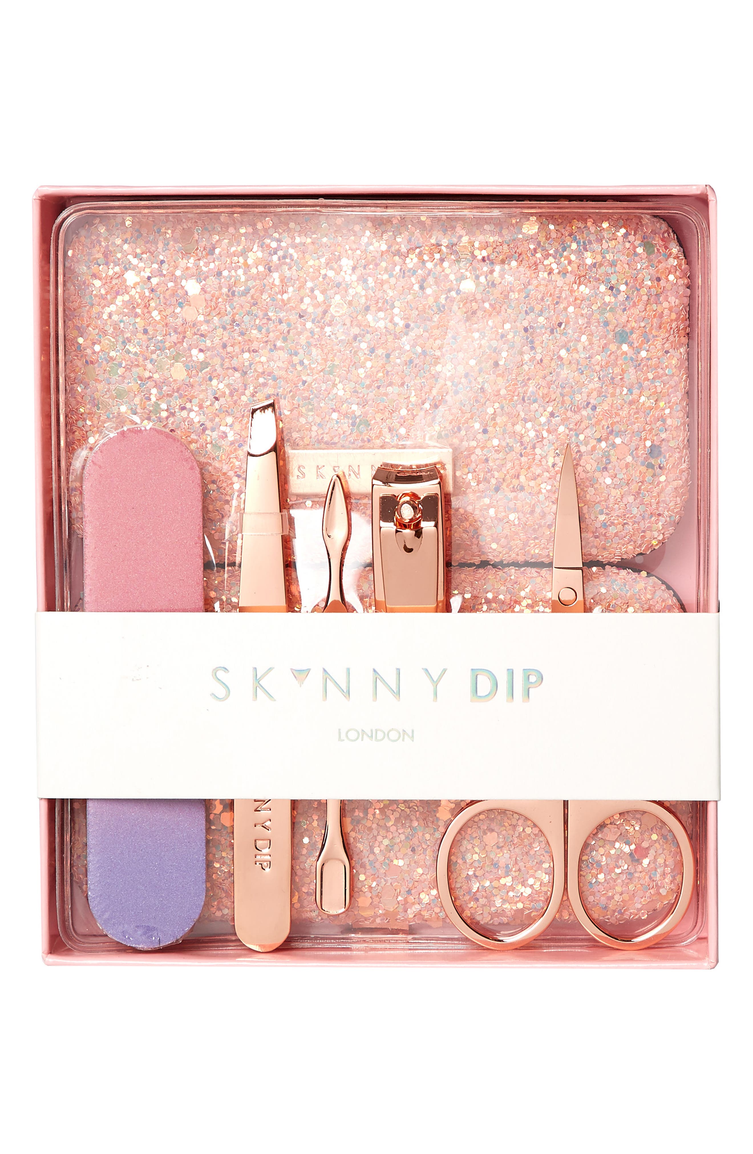 Skinnydip Sunset Pink + Rose Gold Manicure Set (Women) | Nordstrom