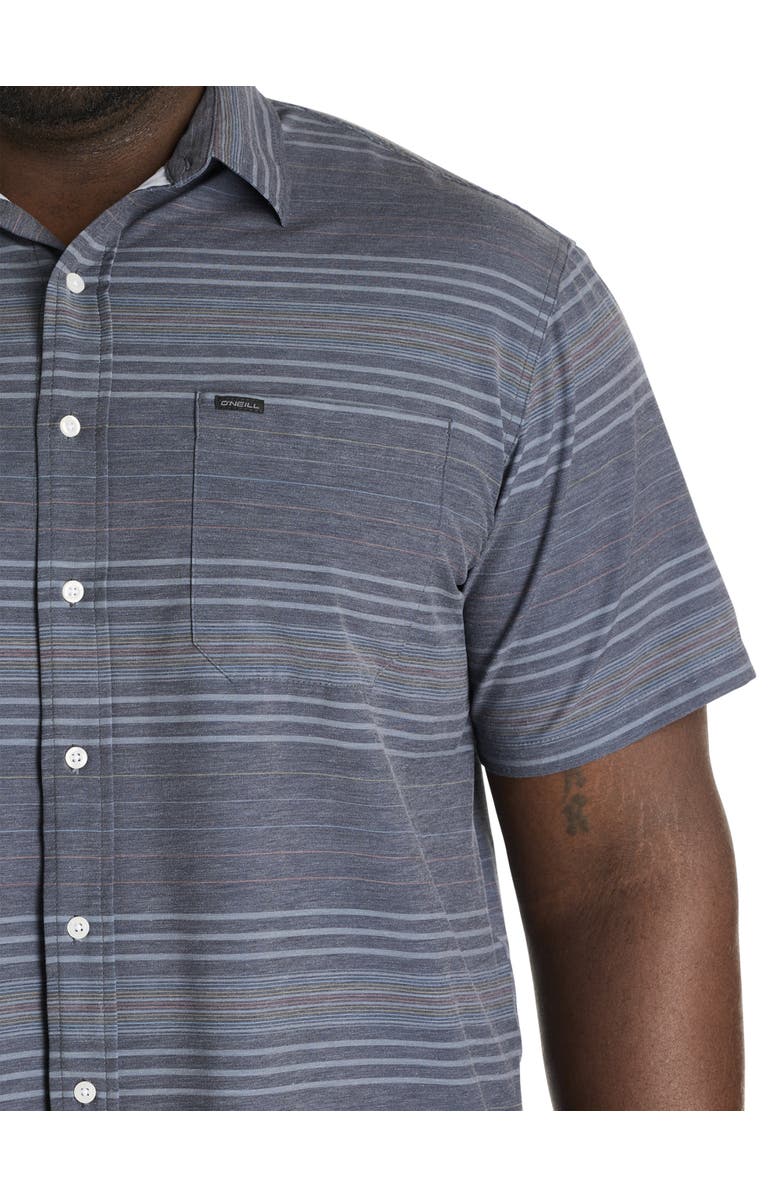 O'Neill Big & Tall TRVLR Series Traverse Stripe Performance Sport Shirt, Alternate, color,