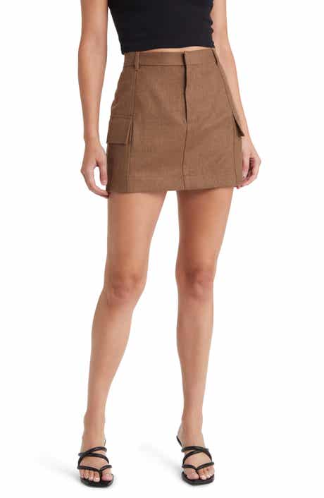 x EmRata Colombo Wool Cargo Miniskirt