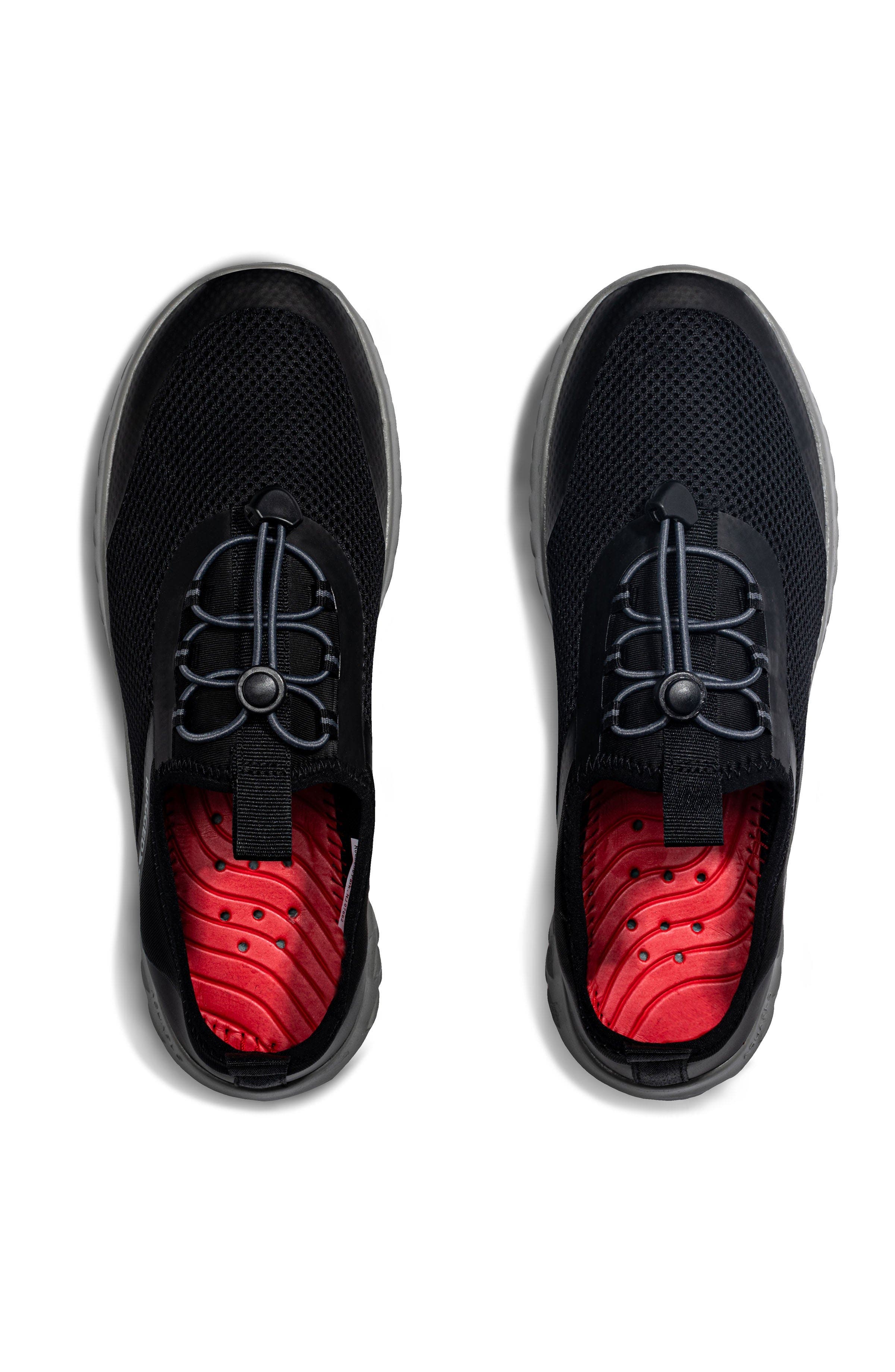 RUGGED SHARK Mens Cay Water Shoes, Alternate, color, Black