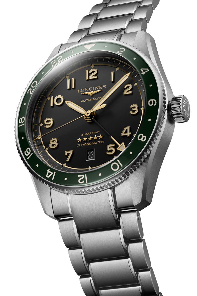 Spirit Zulu Bracelet Watch, 42mm, Alternate, color, GREEN
