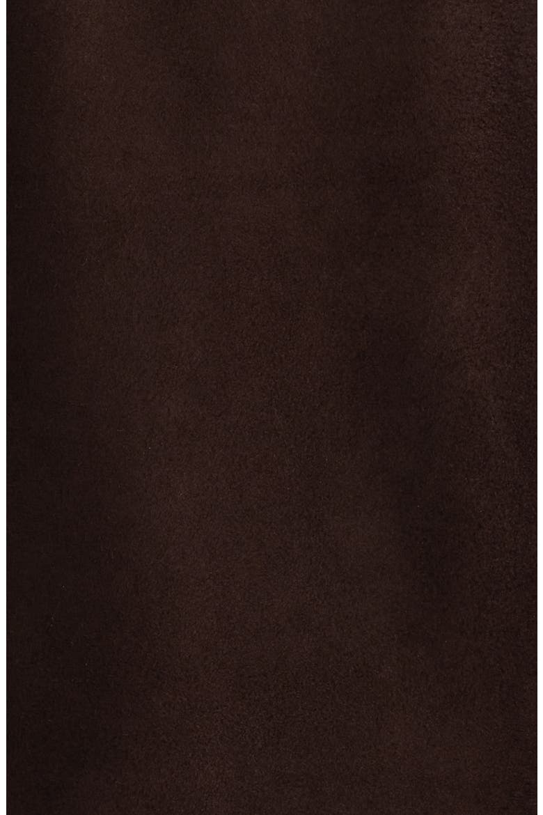 Muller Suede Bomber Jacket, Alternate, color, DARK BROWN