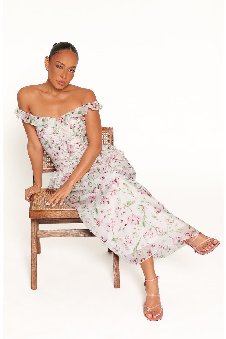 Garcia Midi Dress, Alternate, color, WHITE FLORAL
