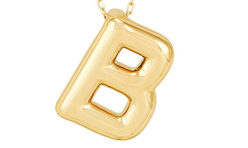 Frankie & Zoe Initial 'm' Pendant Necklace In Gold