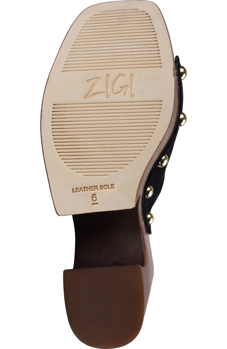 ZIGI Atlas Platform Slide Sandal, Alternate, color, Black Suede