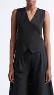 KÚR Asymmetrical V-Neck Top