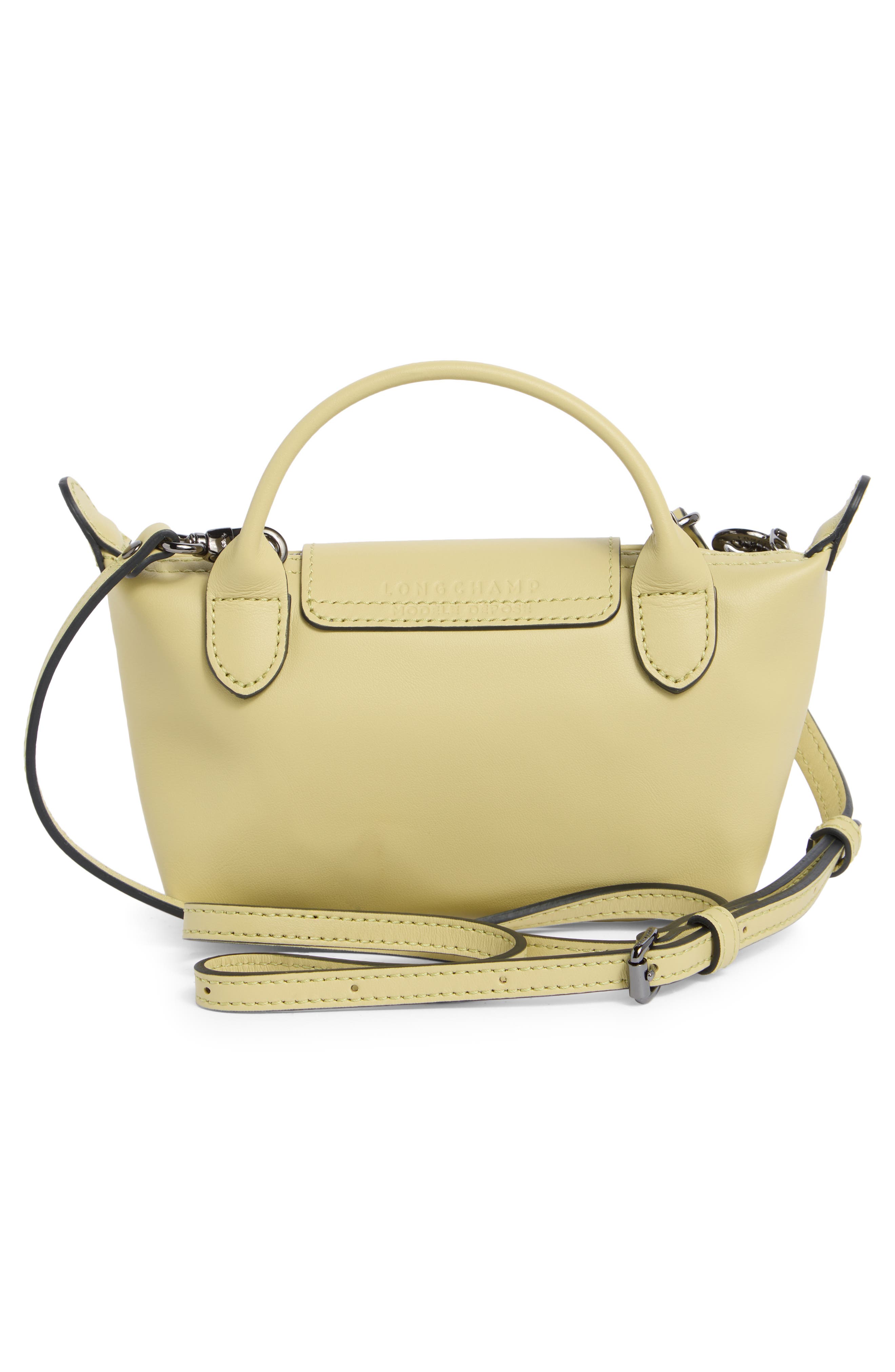 Extra Small Le Pliage Xtra Leather Clutch, Alternate, color, PISTACHIO