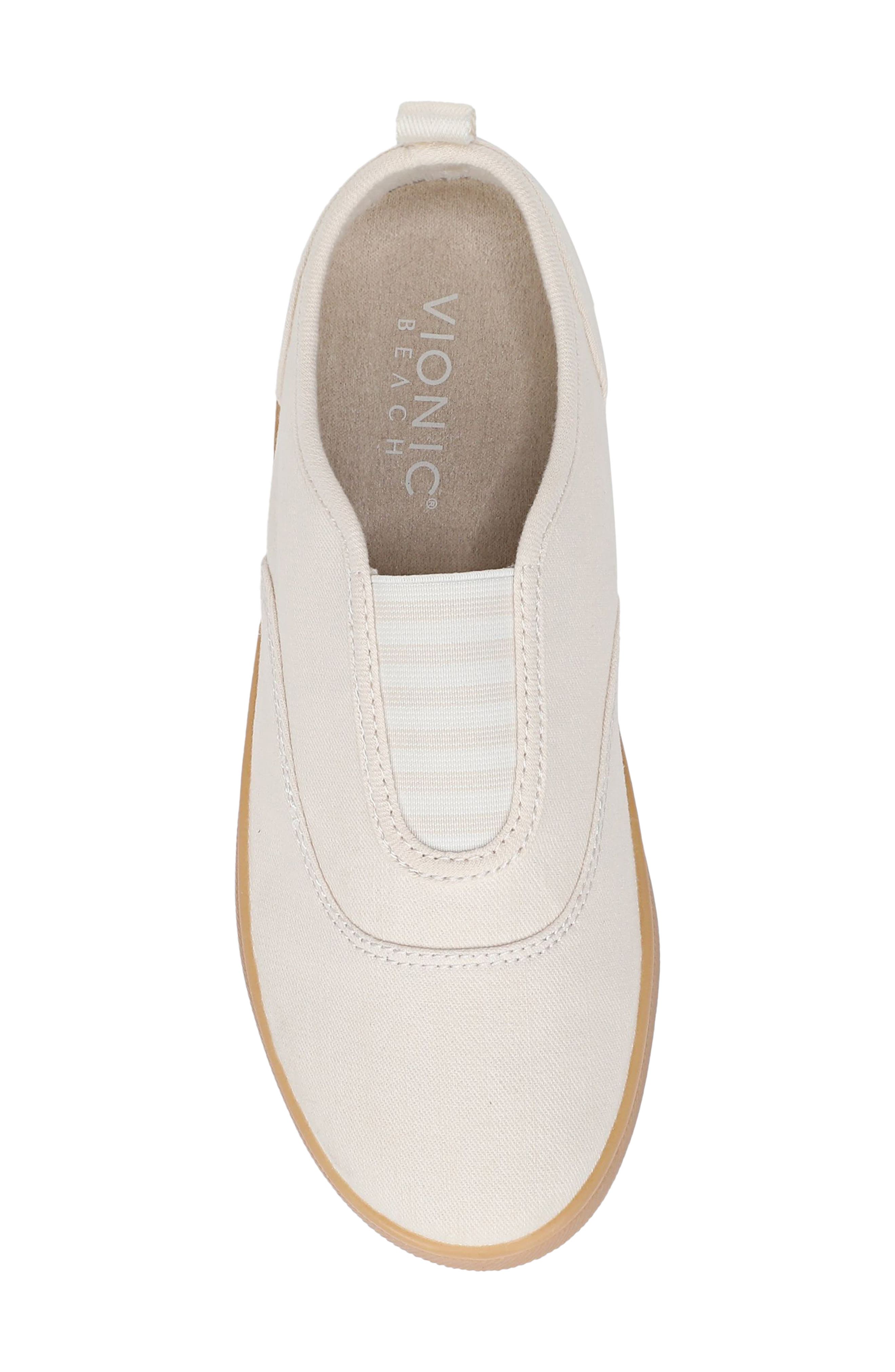 Vionic Cobalt Lace-Up Sneaker, Alternate, color, Parchment Canvas