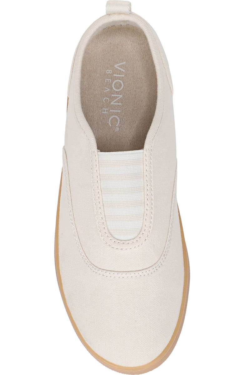 Vionic Cobalt Lace-Up Sneaker, Alternate, color, Parchment Canvas