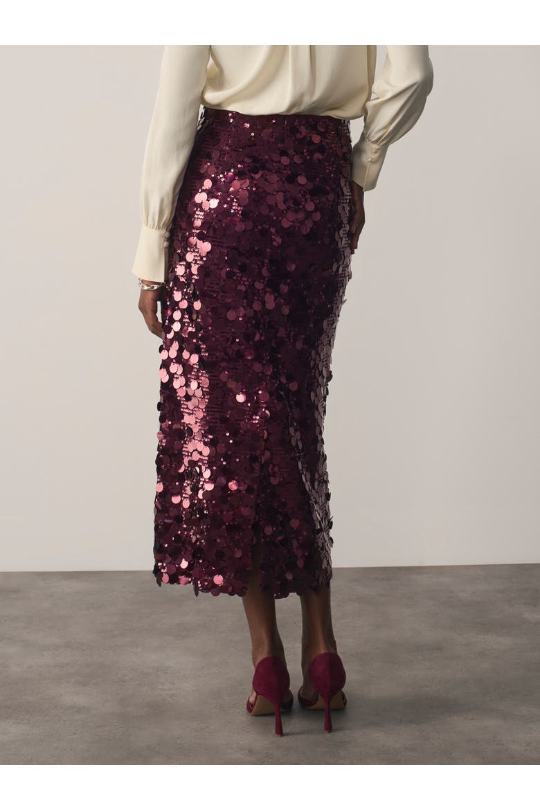 Pienza Sequin Skirt, Alternate, color, Purple