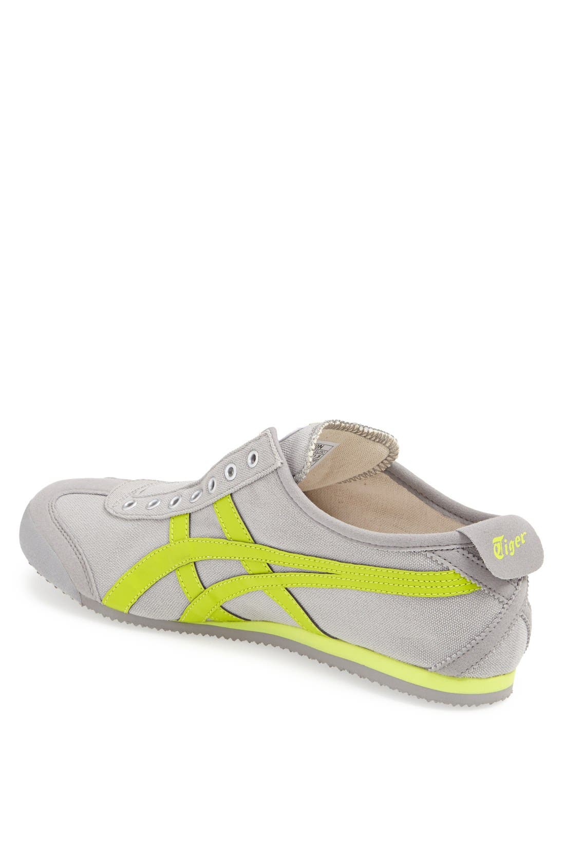 Mexico 66 Slip-On Sneaker, Alternate, color, GREY/ LIME
