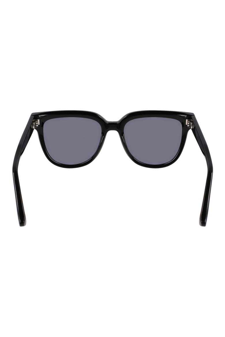 Le Pliage 52mm Round Sunglasses, Alternate, color, BLACK