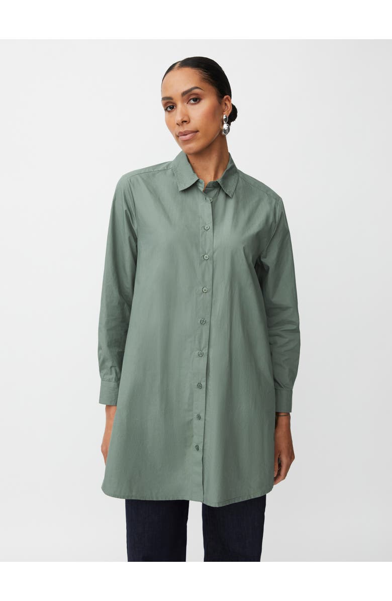 Masai Copenhagen MaIngebeth Long Sleeve Oversize Shirt, Main, color, Duck Green