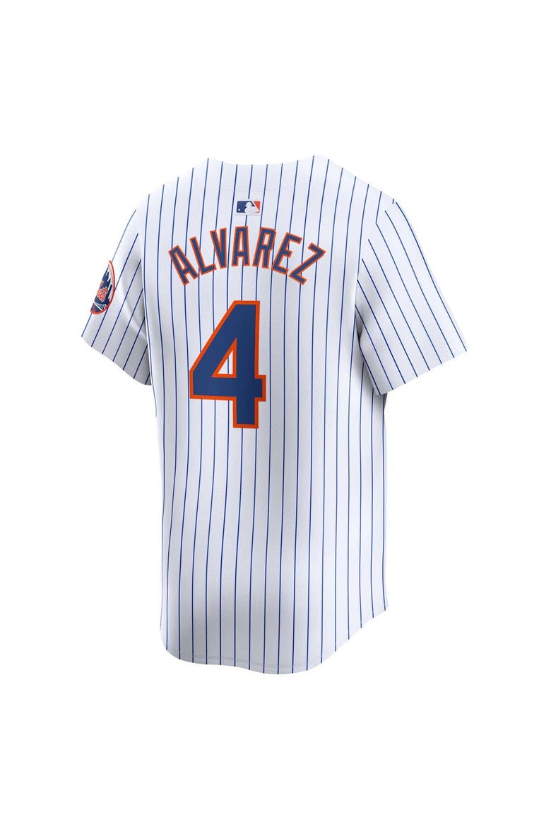 Youth Nike Francisco Alvarez White New York Mets Home Limited Player Jersey, Alternate, color, White