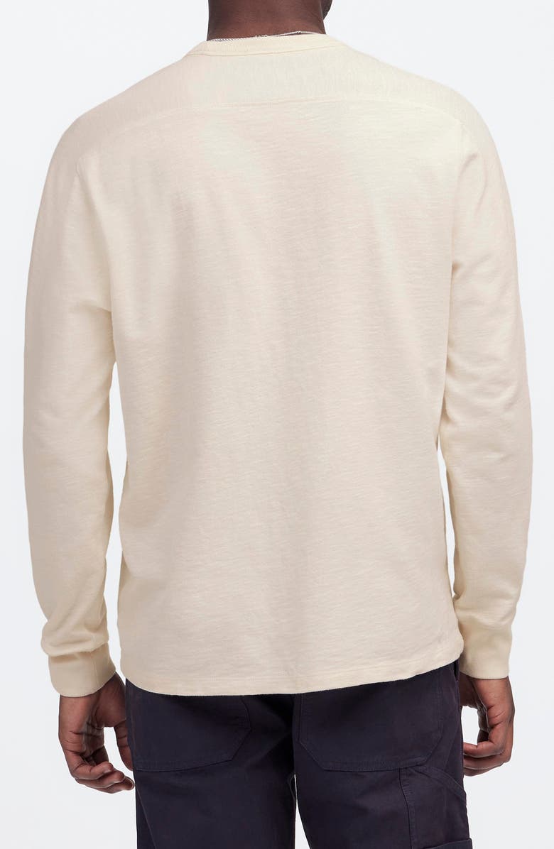 Madewell Long Sleeve Heavyweight Slub Cotton T-Shirt, Alternate, color, Vintage Ivory