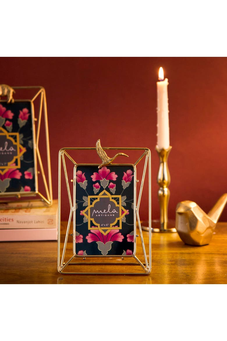 Serenity Crane Frame - 4x6, Alternate, color, Gold