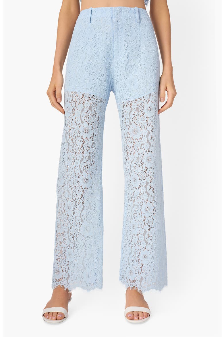 Zinaida Floral Lace Pants, Main, color, DEW