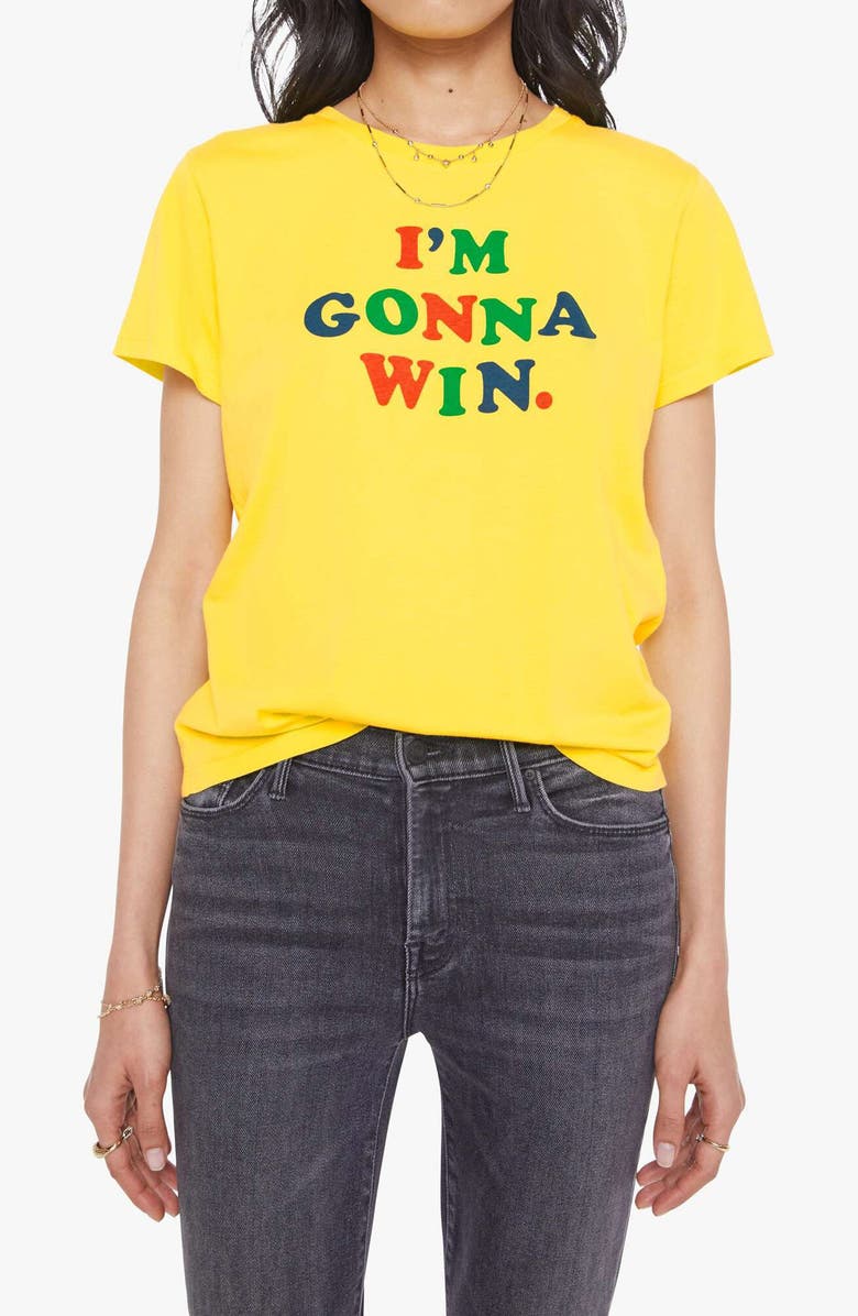 MOTHER Little Goodie Goodie Tee, Main, color, I Am Going To Win