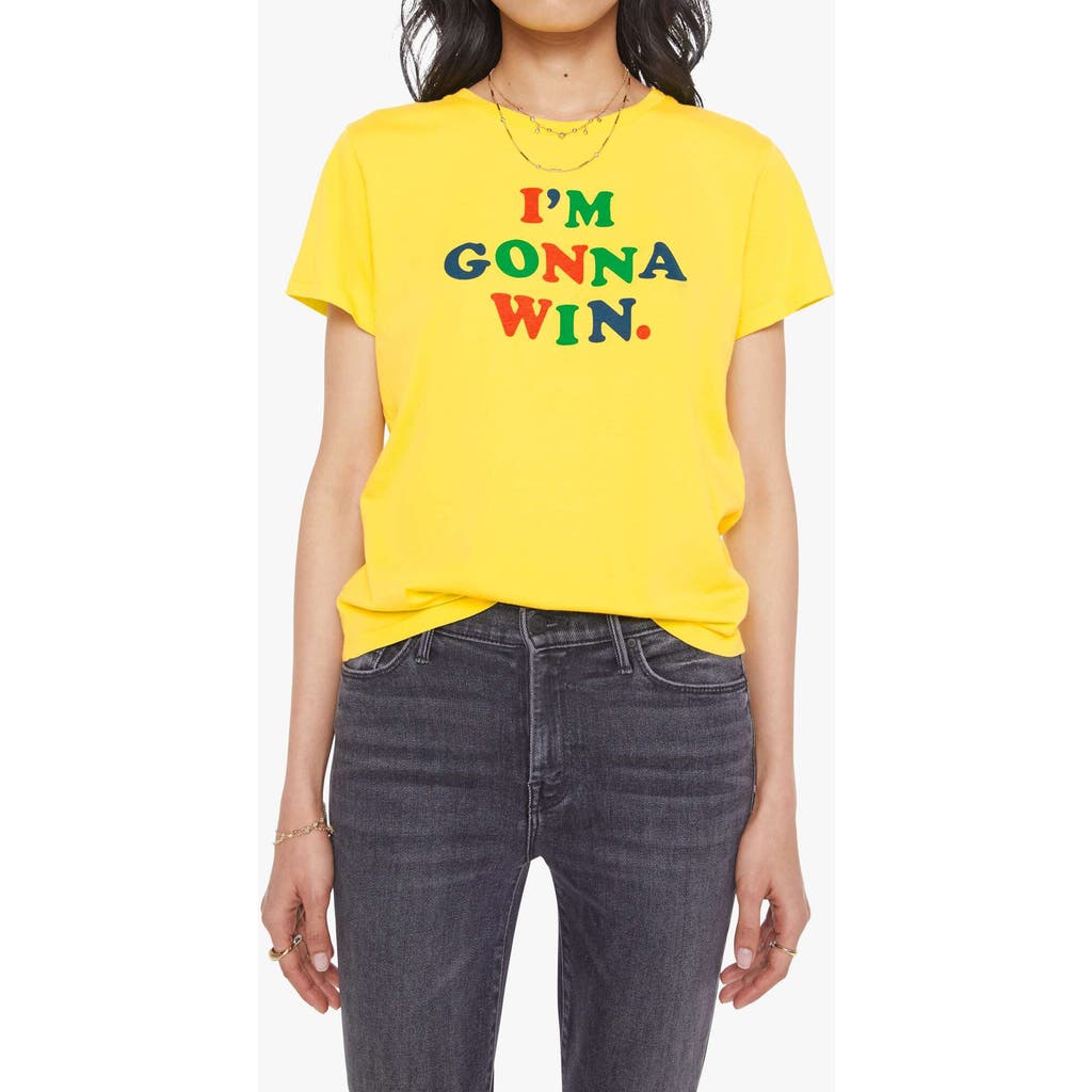 Mother Little Goodie Goodie Tee In Yellow