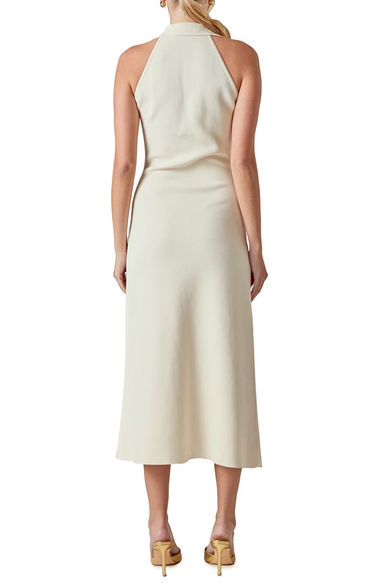 Endless Rose Sleeveless Midi Sweater Dress, Alternate, color, Ivory