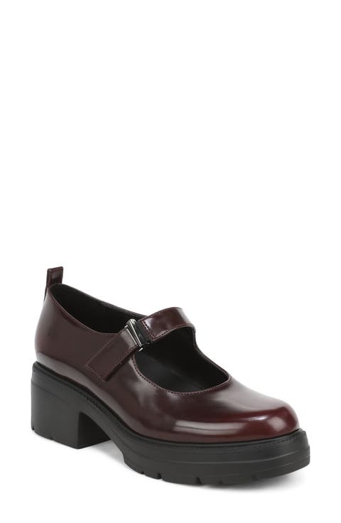 Faux Leather Platform Mary Jane