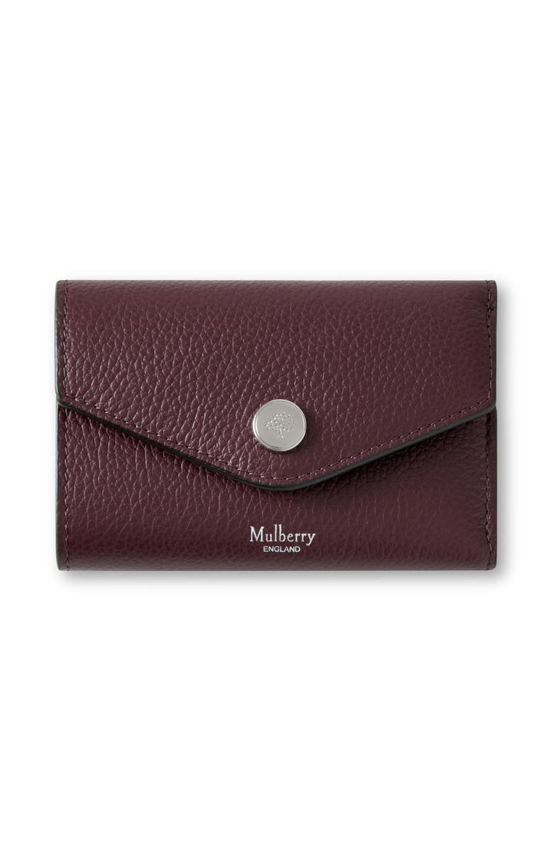 Mulberry Folded Multi-Card Wallet, Main, color, Black Cherry