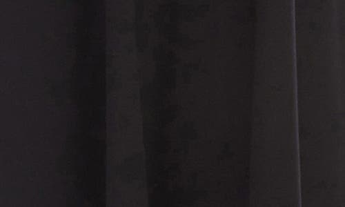 Karen Kane Contrast Placket Dress In Black With White In Black W/white