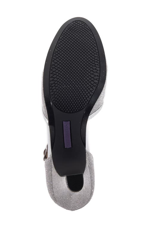 David Tate Fantastic T-strap Pump In Silver