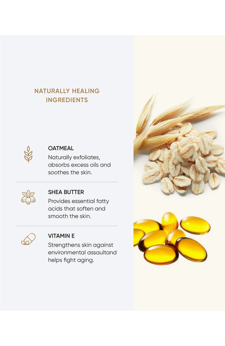 Buttah Skin 2-Pack Oatmeal Shea Cleansing Bar Soap, Alternate, color,