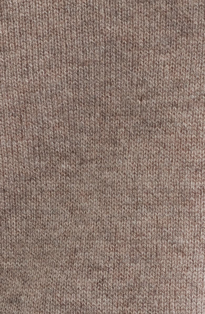 Griffen Layered Look Wool & Cashmere Turtleneck Sweater, Alternate, color, Mink/ Ivory