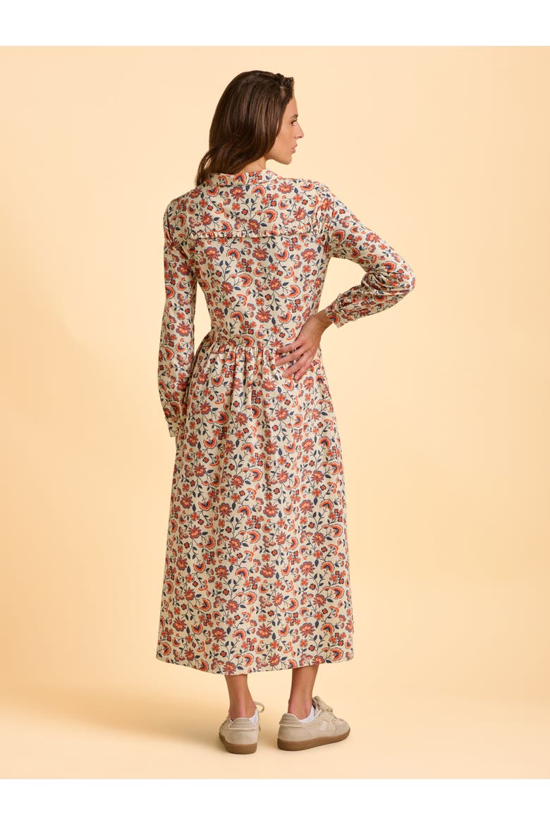 Bella Long Sleeve Shirt Midi Dress, Alternate, color, Cream