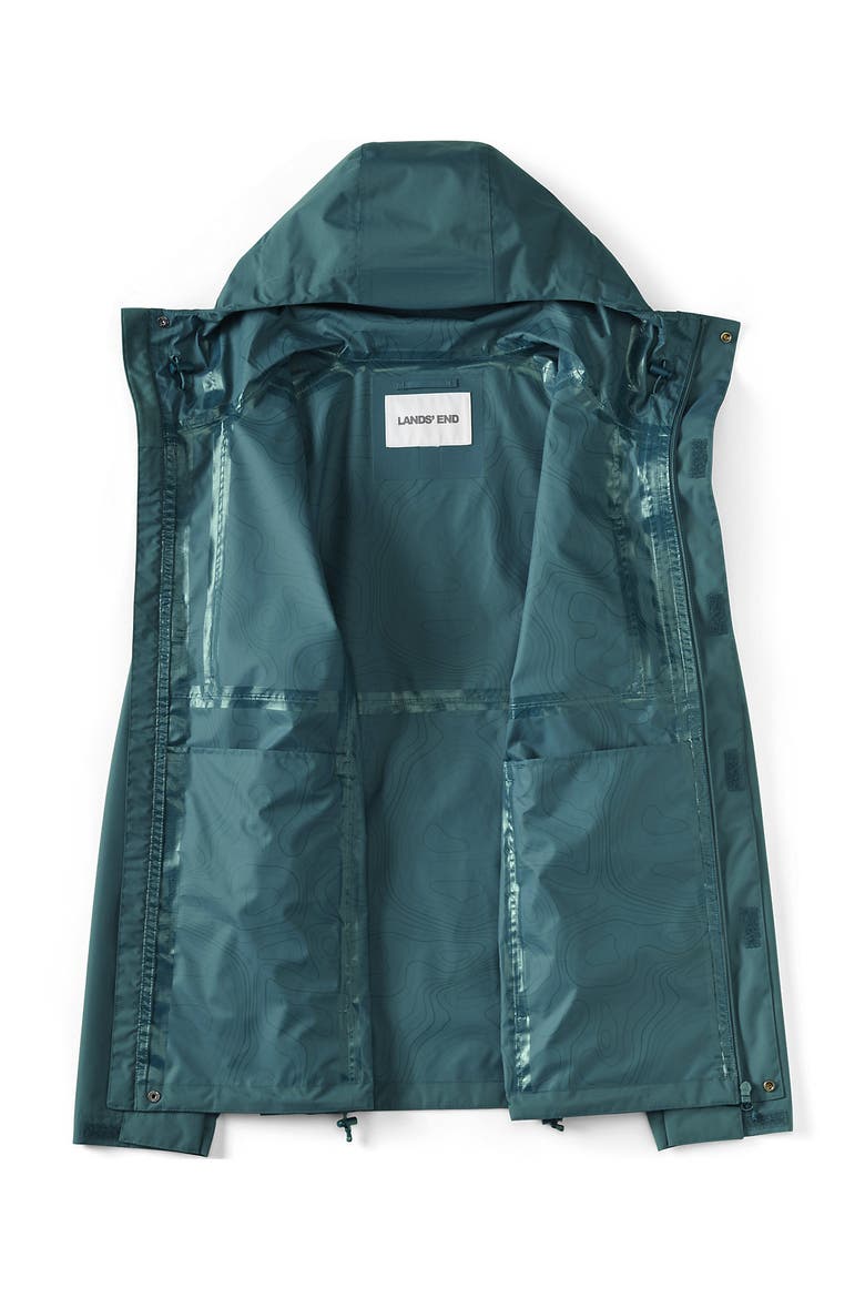 Waterproof Raincoat, Alternate, color, Teal Pool