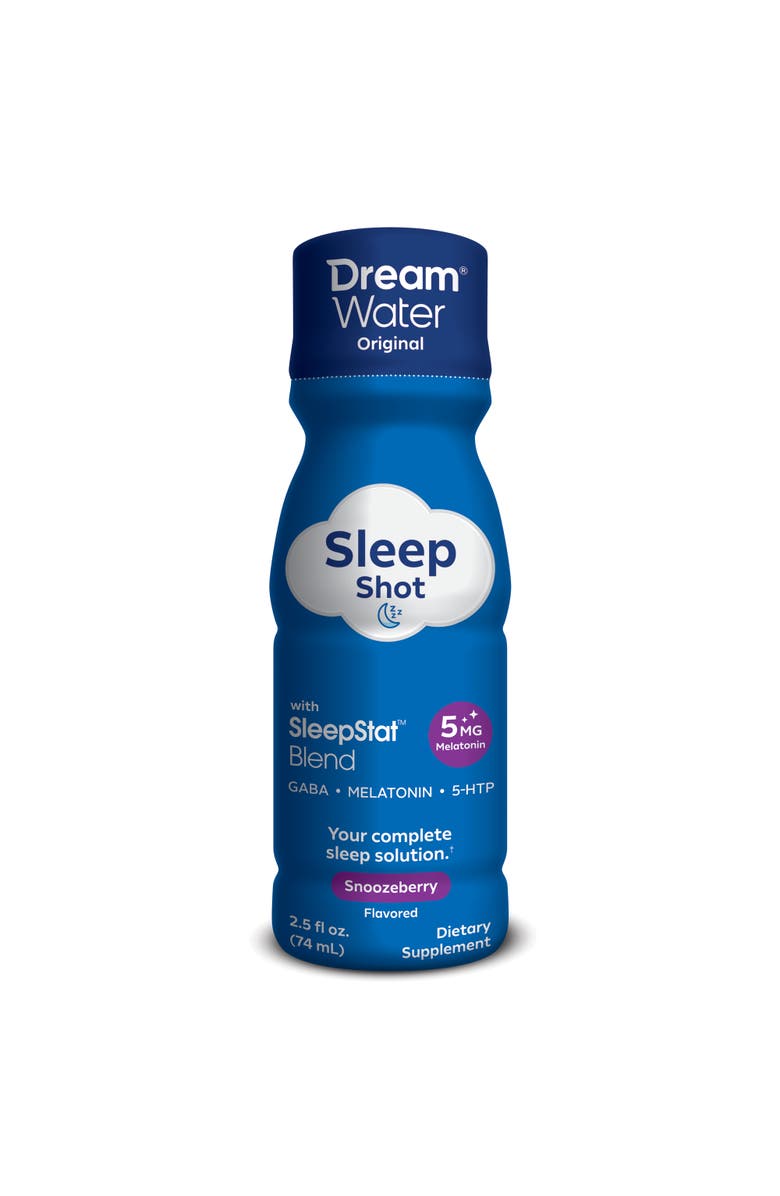 Dream Water Sleep Aid Supplement Drink Melatonin 5Mg, Gaba, 5Htp;  Zero Sugar, Alternate, color, Multicolored