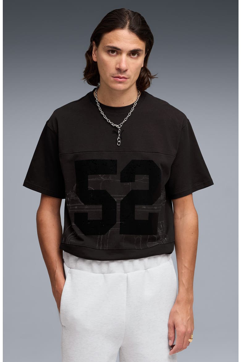 Porsche Race Americana Lifestyle Cotton Jersey T-Shirt, Alternate, color, PUMA BLACK