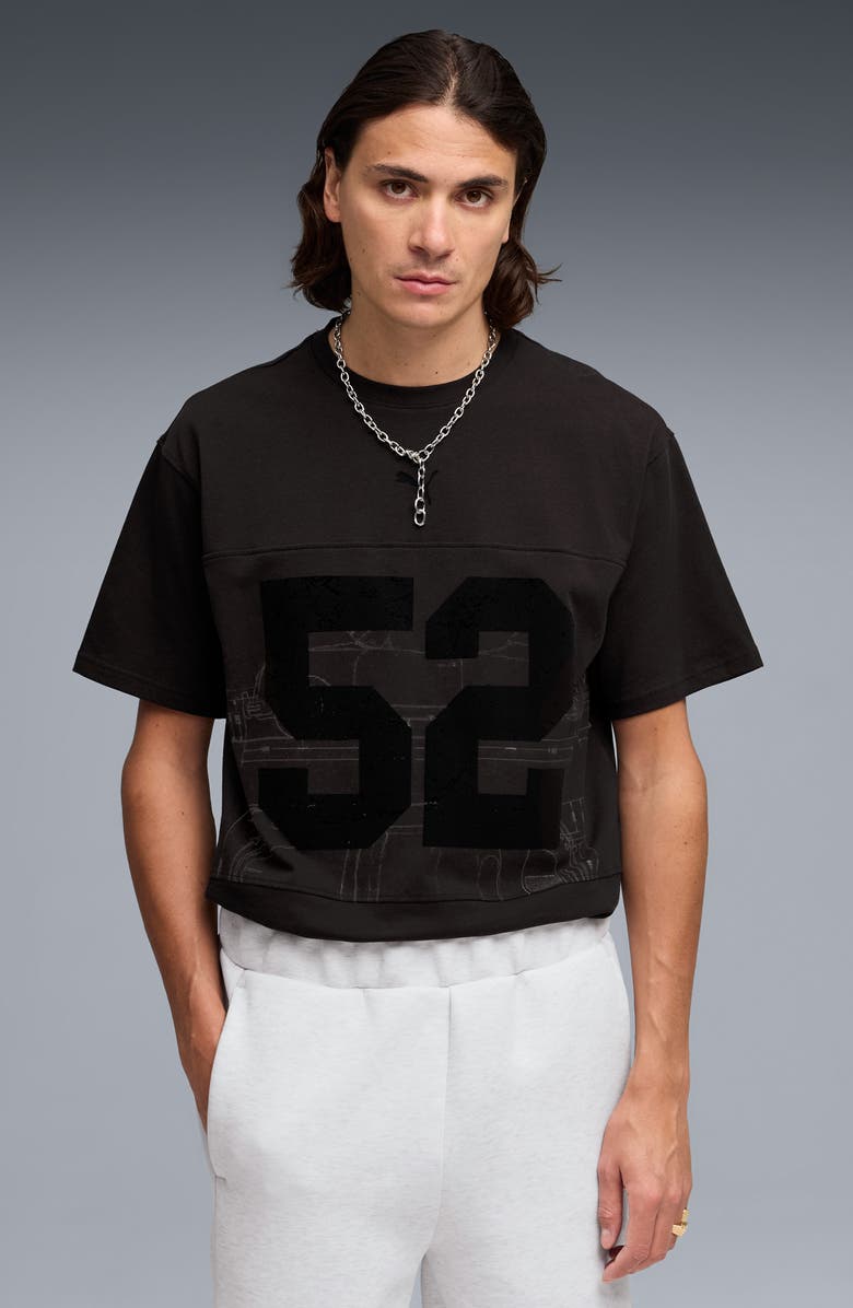 PUMA Porsche Race Americana Lifestyle Cotton Jersey T-Shirt, Alternate, color, Puma Black