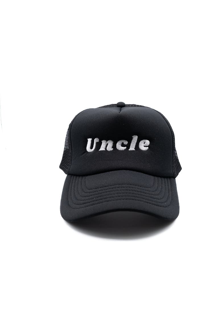 Uncle Foam Trucker Hat, Main, color, Black
