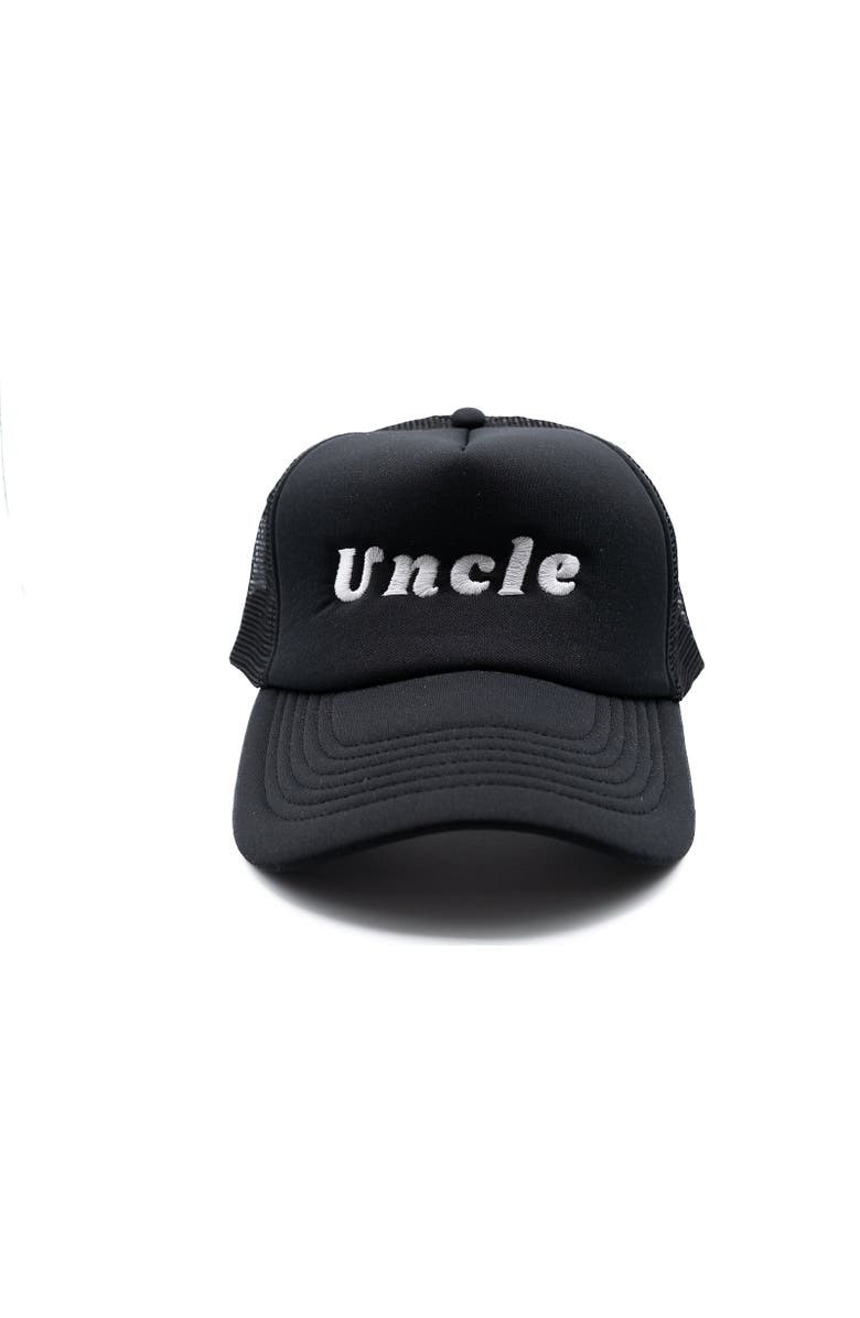 Rey To Z Uncle Foam Trucker Hat, Main, color, Black