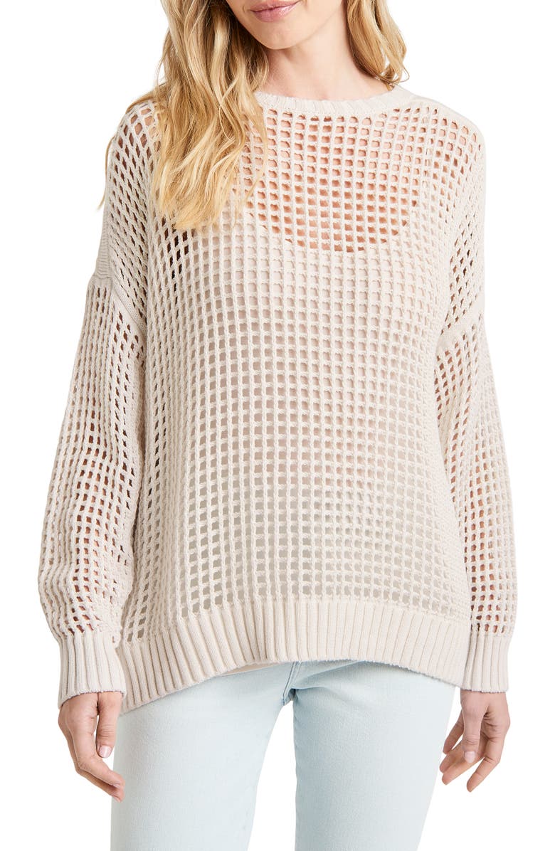 Splendid Joyce Open Stitch Sweater, Main, color,